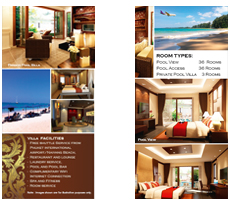 Vila Brochure Design in Phuket