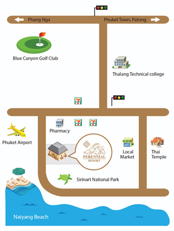 ออกแบบแผนที่รีสอร์ทภูเก็ต