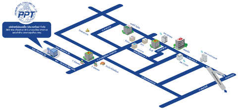 ออกแบบแผนที่โรงงานกรุงเทพ