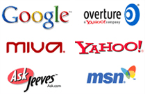 E-Marketing & Advertising for Google MSN Yahoo Miva Overture Ask-Jeeves